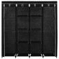 vidaXL Armario con 4 compartimentos negro 175x45x170 cm vidaXL Armario con 4 compartimentos negro 175x45x170 cm