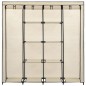 vidaXL Armario con 4 compartimentos color crema 175x45x170 cm