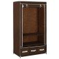 vidaXL Armario de tela marrón 87x49x159 cm vidaXL Armario de tela marrón 87x49x159 cm