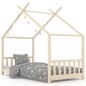 vidaXL Estructura de cama infantil de madera maciza de pino 70x140 cm vidaXL Estructura de cama infantil de madera maciza de pino 70x140 cm