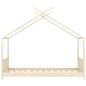 vidaXL Estructura de cama infantil de madera maciza de pino 70x140 cm vidaXL Estructura de cama infantil de madera maciza de pino 70x140 cm