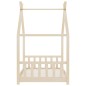 vidaXL Estructura de cama infantil de madera maciza de pino 90x200 cm vidaXL Estructura de cama infantil de madera maciza de pino 90x200 cm