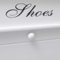 vidaXL Mueble zapatero de madera de Paulownia blanco 50x28x58 cm vidaXL Mueble zapatero de madera de Paulownia blanco 50x28x58 cm