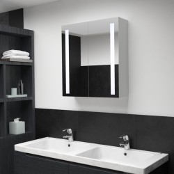 vidaXL Mueble de baño con espejo LED 60x14x62 cm