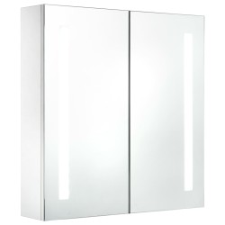 vidaXL Mueble de baño con espejo LED 60x14x62 cm