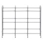 vidaXL Estantería almacenaje para 9 cajas acero plateado 145x33x116 cm vidaXL Estantería almacenaje para 9 cajas acero plateado 145x33x116 cm