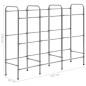 vidaXL Estantería almacenaje para 9 cajas acero plateado 145x33x116 cm vidaXL Estantería almacenaje para 9 cajas acero plateado 145x33x116 cm