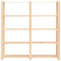 vidaXL Estantería almacenaje 5 niveles madera pino maciza 500 kg  