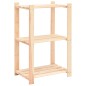 vidaXL Estantería almacenaje 3 niveles madera pino maciza 150 kg vidaXL Estantería almacenaje 3 niveles madera pino maciza 150 kg