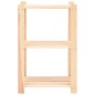 vidaXL Estantería almacenaje 3 niveles madera pino maciza 150 kg vidaXL Estantería almacenaje 3 niveles madera pino maciza 150 kg