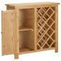 vidaXL Botellero para 11 botellas de vino 80x32x80 cm madera de roble vidaXL Botellero para 11 botellas de vino 80x32x80 cm madera de roble