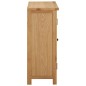 vidaXL Botellero para 11 botellas de vino 80x32x80 cm madera de roble vidaXL Botellero para 11 botellas de vino 80x32x80 cm madera de roble