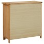 vidaXL Botellero para 11 botellas de vino 80x32x80 cm madera de roble vidaXL Botellero para 11 botellas de vino 80x32x80 cm madera de roble
