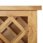 vidaXL Botellero para 11 botellas de vino 80x32x80 cm madera de roble vidaXL Botellero para 11 botellas de vino 80x32x80 cm madera de roble