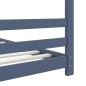 vidaXL Estructura de cama infantil madera maciza pino gris 80x160 cm vidaXL Estructura de cama infantil madera maciza pino gris 80x160 cm