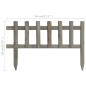 vidaXL Bordes de jardín 10 unidades madera de abeto 4,4 m