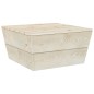 vidaXL Mesas de jardín 2 uds madera de abeto impregnada 60x60x30 cm vidaXL Mesas de jardín 2 uds madera de abeto impregnada 60x60x30 cm