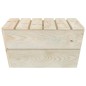 vidaXL Mesas de jardín 2 uds madera de abeto impregnada 60x60x30 cm vidaXL Mesas de jardín 2 uds madera de abeto impregnada 60x60x30 cm