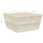 vidaXL Mesas de jardín 2 uds madera de abeto impregnada 60x60x30 cm vidaXL Mesas de jardín 2 uds madera de abeto impregnada 60x60x30 cm