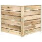 vidaXL Sofá de esquina de palés para jardín madera de pino impregnada vidaXL Sofá de esquina de palés para jardín madera de pino impregnada