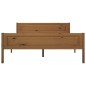 vidaXL Estructura de cama madera maciza pino marrón miel 160x200 cm vidaXL Estructura de cama madera maciza pino marrón miel 160x200 cm