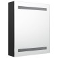 vidaXL Armario de baño con espejo negro 50x14x60 cm vidaXL Armario de baño con espejo negro 50x14x60 cm