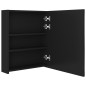 vidaXL Armario de baño con espejo negro 50x14x60 cm vidaXL Armario de baño con espejo negro 50x14x60 cm