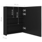 vidaXL Armario de baño con espejo negro 50x14x60 cm vidaXL Armario de baño con espejo negro 50x14x60 cm
