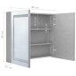 vidaXL Armario de baño con espejo LED gris hormigón 80x12x68 cm vidaXL Armario de baño con espejo LED gris hormigón 80x12x68 cm