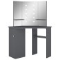 vidaXL Tocador de esquina con LED gris 111x54x141,5 cm vidaXL Tocador de esquina con LED gris 111x54x141,5 cm