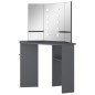 vidaXL Tocador de esquina con LED gris 111x54x141,5 cm vidaXL Tocador de esquina con LED gris 111x54x141,5 cm