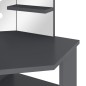 vidaXL Tocador de esquina con LED gris 111x54x141,5 cm vidaXL Tocador de esquina con LED gris 111x54x141,5 cm