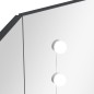 vidaXL Tocador de esquina con LED gris 111x54x141,5 cm vidaXL Tocador de esquina con LED gris 111x54x141,5 cm
