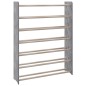 vidaXL Mueble zapatero de madera contrachapada gris 90x24x117 cm vidaXL Mueble zapatero de madera contrachapada gris 90x24x117 cm