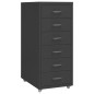 vidaXL Armario archivador móvil metal antracita 28x41x69 cm vidaXL Armario archivador móvil metal antracita 28x41x69 cm