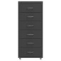 vidaXL Armario archivador móvil metal antracita 28x41x69 cm vidaXL Armario archivador móvil metal antracita 28x41x69 cm