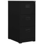 vidaXL Armario archivador de acero negro 46x62x102,5 cm