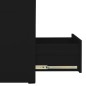 vidaXL Armario archivador de acero negro 46x62x102,5 cm