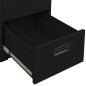 vidaXL Armario archivador de acero negro 46x62x102,5 cm