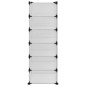 vidaXL Zapatero PP transparente 94,5x36,5x106 cm vidaXL Zapatero PP transparente 94,5x36,5x106 cm