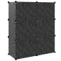 vidaXL Zapatero PP negro 84,5x31x93,5 cm vidaXL Zapatero PP negro 84,5x31x93,5 cm