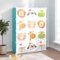 vidaXL Estantería infantil de cubos con 12 compartimentos verde PP vidaXL Estantería infantil de cubos con 12 compartimentos verde PP