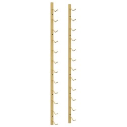 vidaXL Botellero de pared para 12 botellas hierro dorado
