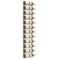 vidaXL Botellero de pared para 12 botellas hierro dorado vidaXL Botellero de pared para 12 botellas hierro dorado