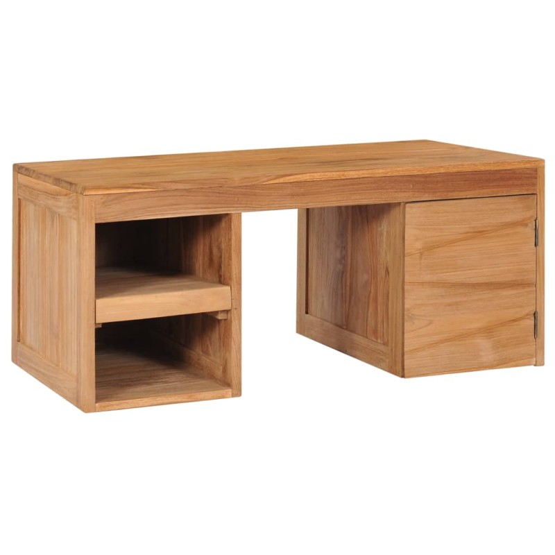 vidaXL Mesa de centro de madera maciza de teca 90x50x40 cm vidaXL Mesa de centro de madera maciza de teca 90x50x40 cm