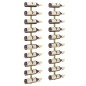 vidaXL Botellero de pared para 10 botellas 2 unidades metal dorado vidaXL Botellero de pared para 10 botellas 2 unidades metal dorado