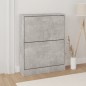 vidaXL Mueble zapatero madera contrachapada gris hormigón 59x17x81 cm vidaXL Mueble zapatero madera contrachapada gris hormigón 59x17x81 cm
