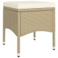 vidaXL Juego de comedor para jardín de 5 piezas ratán sintético beige vidaXL Juego de comedor para jardín de 5 piezas ratán sintético beige