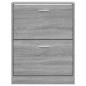 vidaXL Mueble zapatero madera contrachapada gris Sonoma 59x17x81 cm