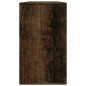 vidaXL Banco zapatero madera contrachapada roble ahumado 80x24x45 cm